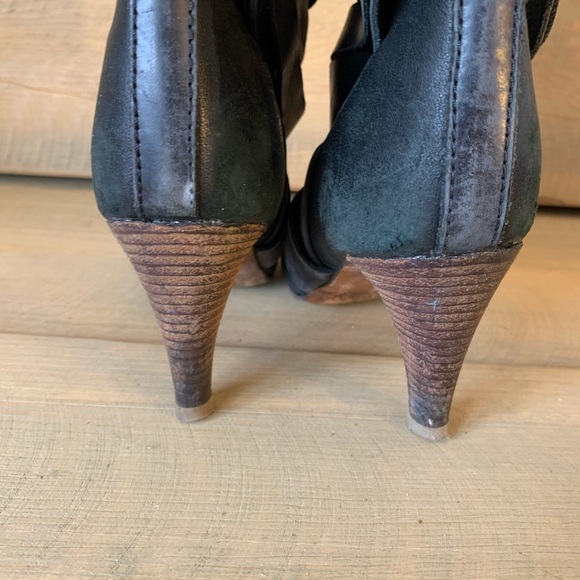 Chloe Paddington Black Strappy Leather Heeled Boots 39 - Picture 2 of 4